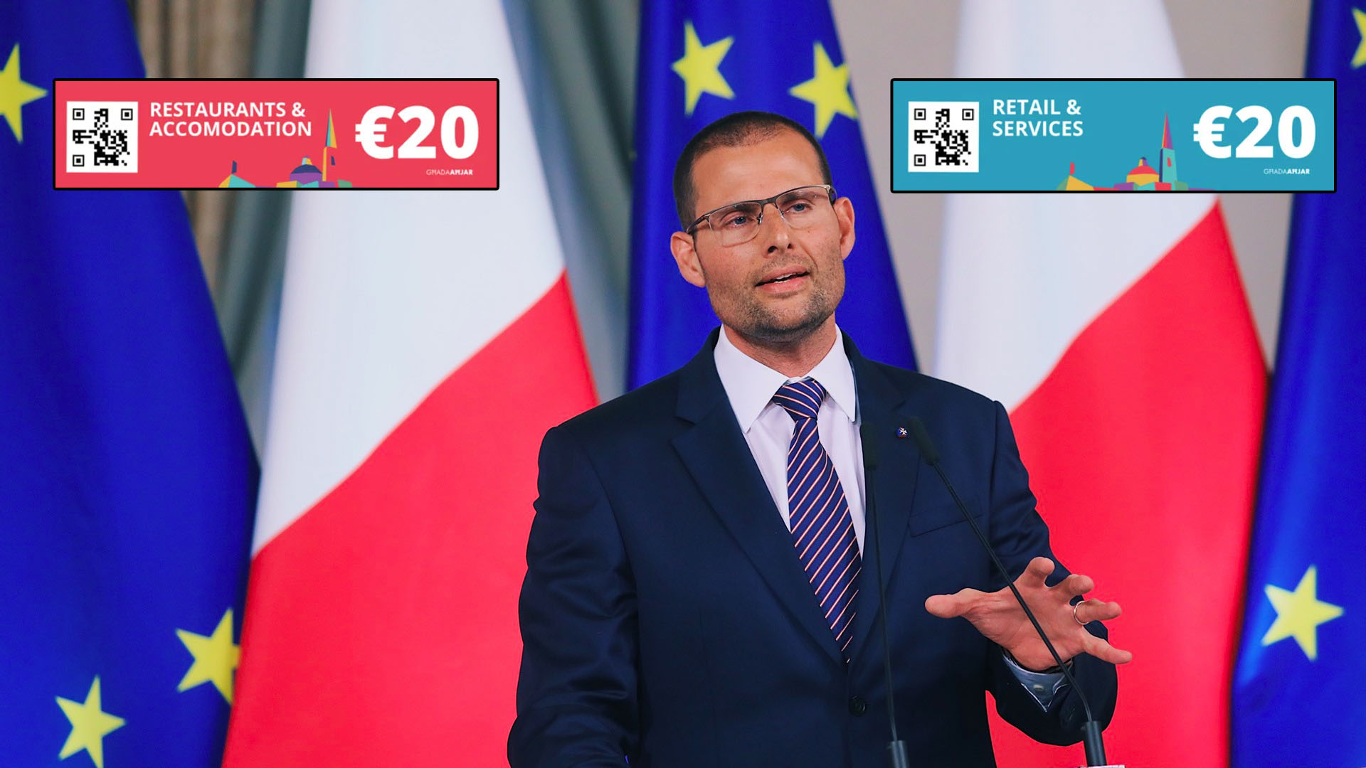 Prime Minister announces €45 million worth of vouchers for 7th June