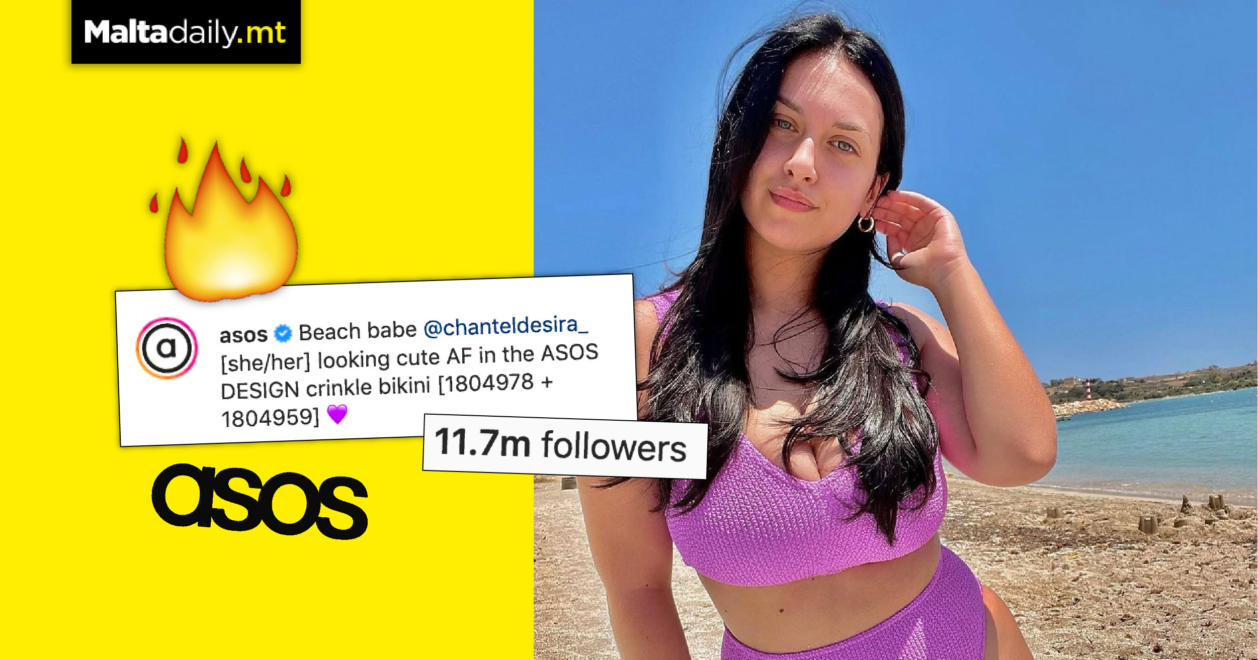 Maltese girl's Insta pic makes it to ASOS official Instagram page