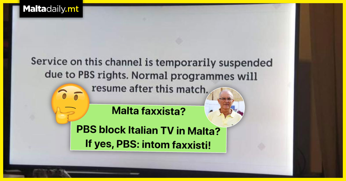 Maltese football fans annoyed at PBS blocking of RAI during Euro Match