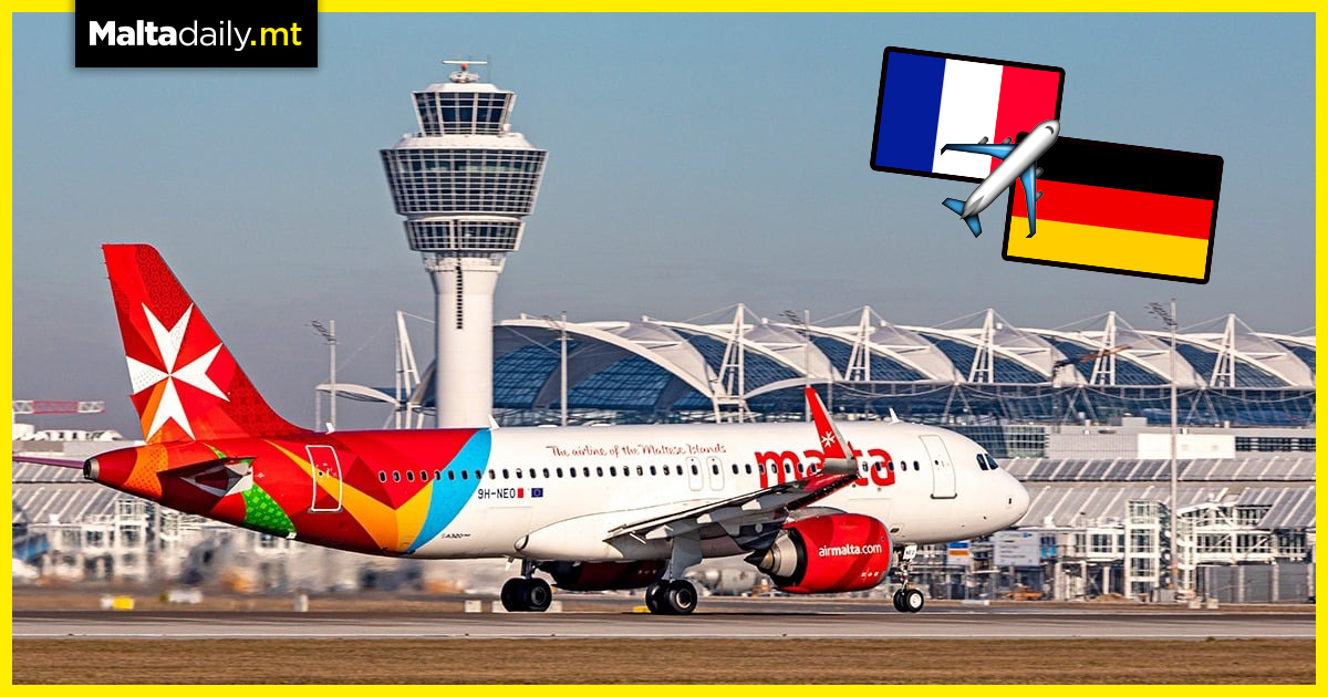 Increase in travel demand from French and German tourists for AirMalta