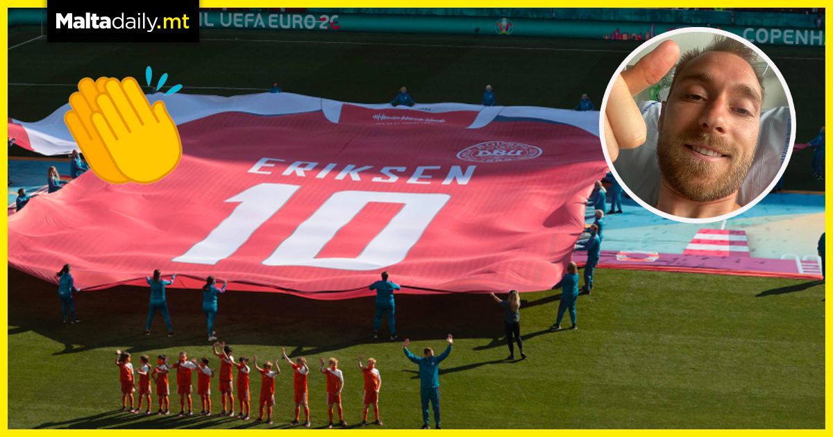 Belgium pauses game after 10 minutes to pay tribute to Christian Eriksen