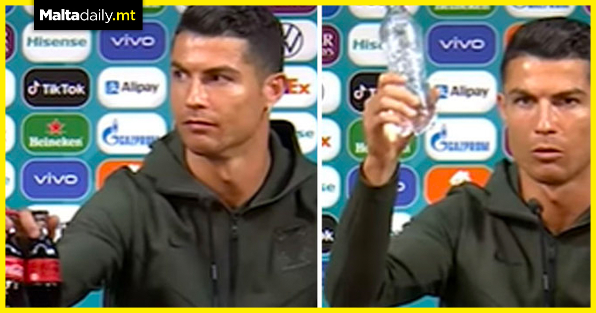 Cristiano Ronaldo removes Coca-Cola and urges people to drink water