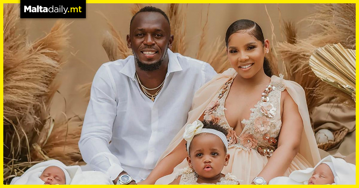 Usain Bolt names his newborn twins Thunder and Saint Leo