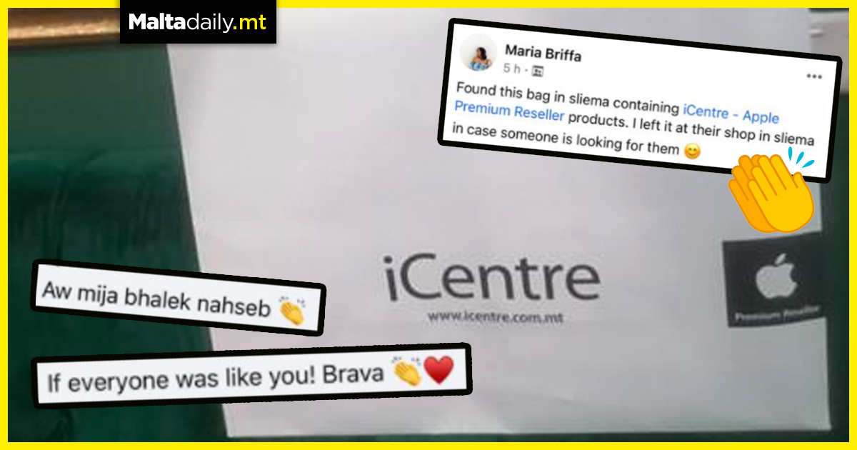 Woman praised after returning lost and found Apple iCentre bag