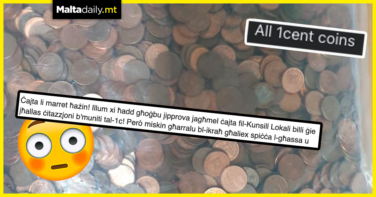 Joke gone wrong after man tries to pay fine in 1 cent coins