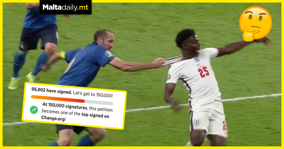 Petition for Euro final rematch following shirt pulling foul gains traction