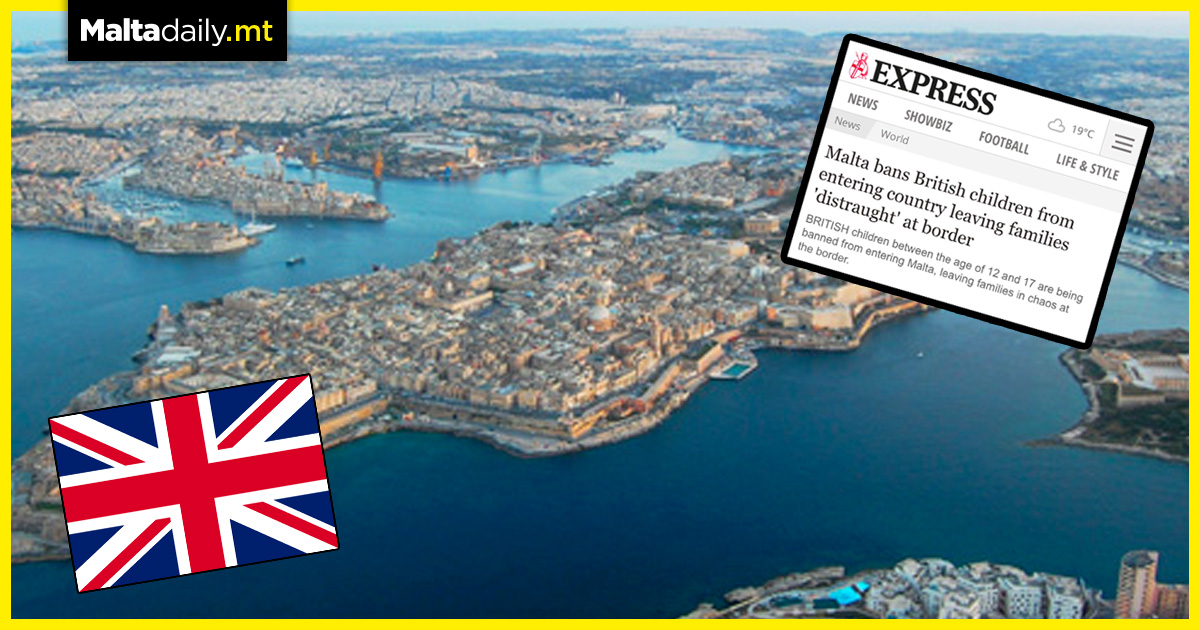 Malta’s ban on British children due to COVID-19 makes international headlines