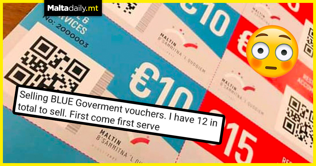 People are selling government vouchers on Facebook