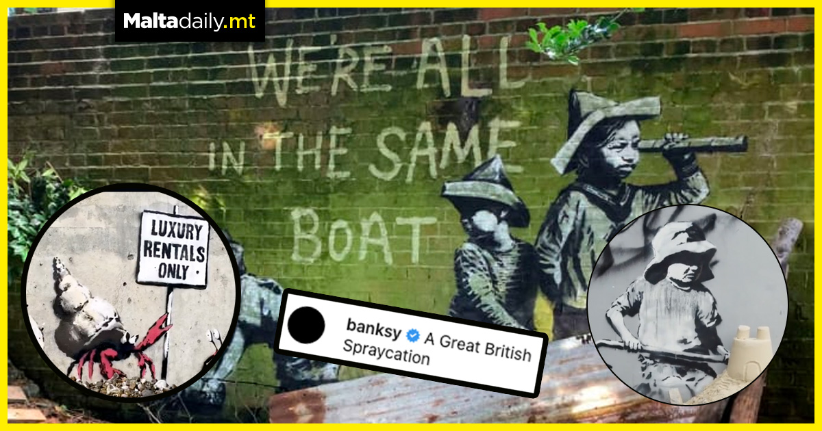 WATCH: Graffiti artist Banksy strikes again around British coastal towns