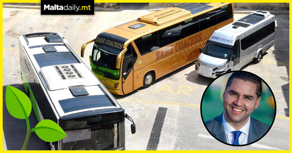 Solar panels for Malta Public Transport vehicles to reduce carbon emissions