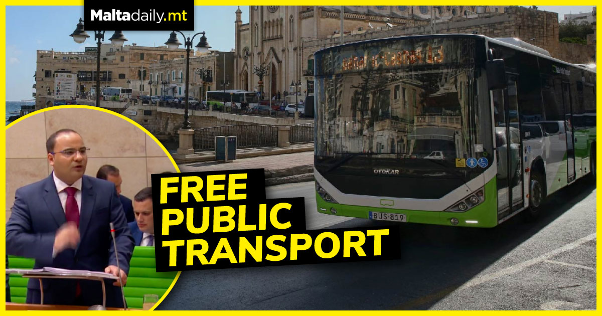 BREAKING: Free public transport to all Maltese citizens as of October 2022