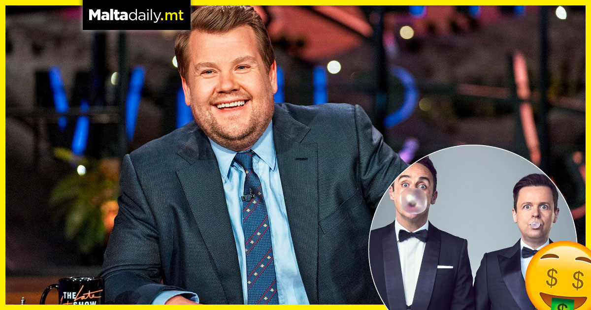 James Corden set to become UK's highest-paid TV personality