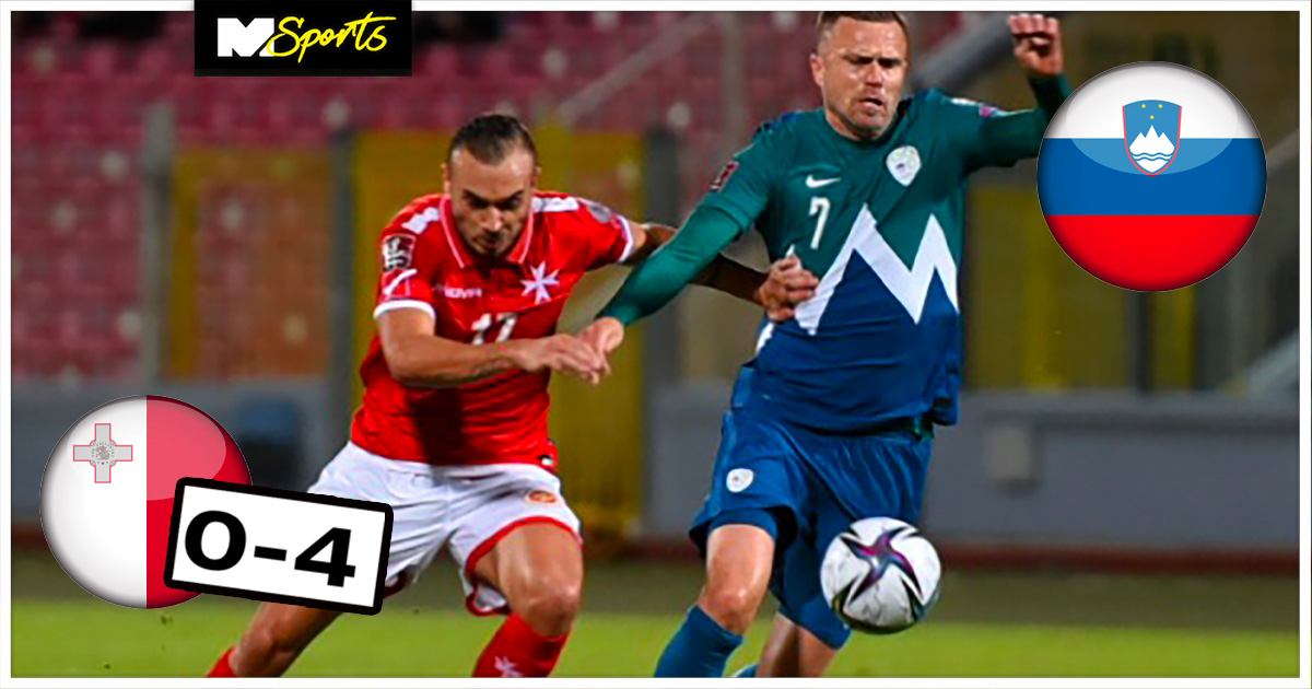 Malta suffer a 4-0 defeat against Slovenia