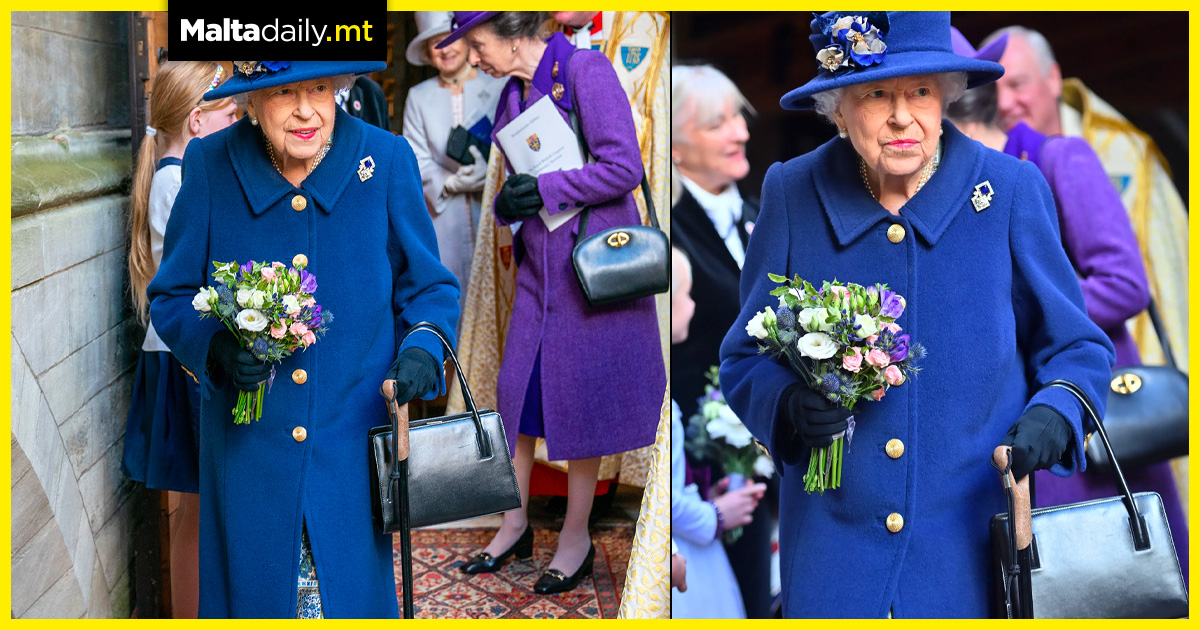 Queen Elizabeth uses cane in public for first time in 17 years