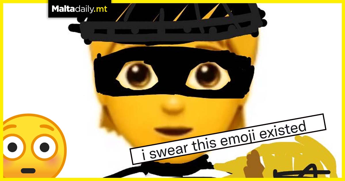 The robber emoji never existed but people think it did