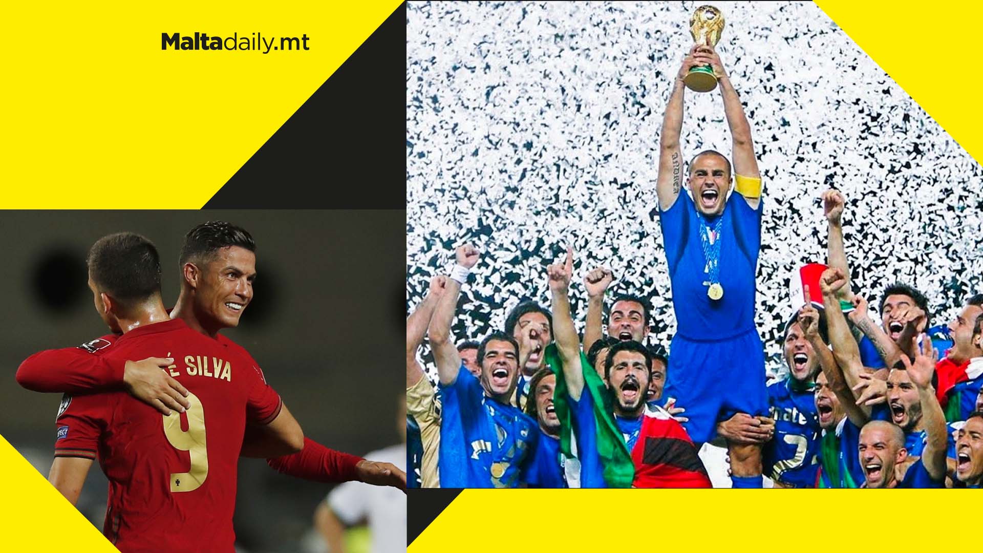 European champions Italy may face Portugal for a World Cup spot next year