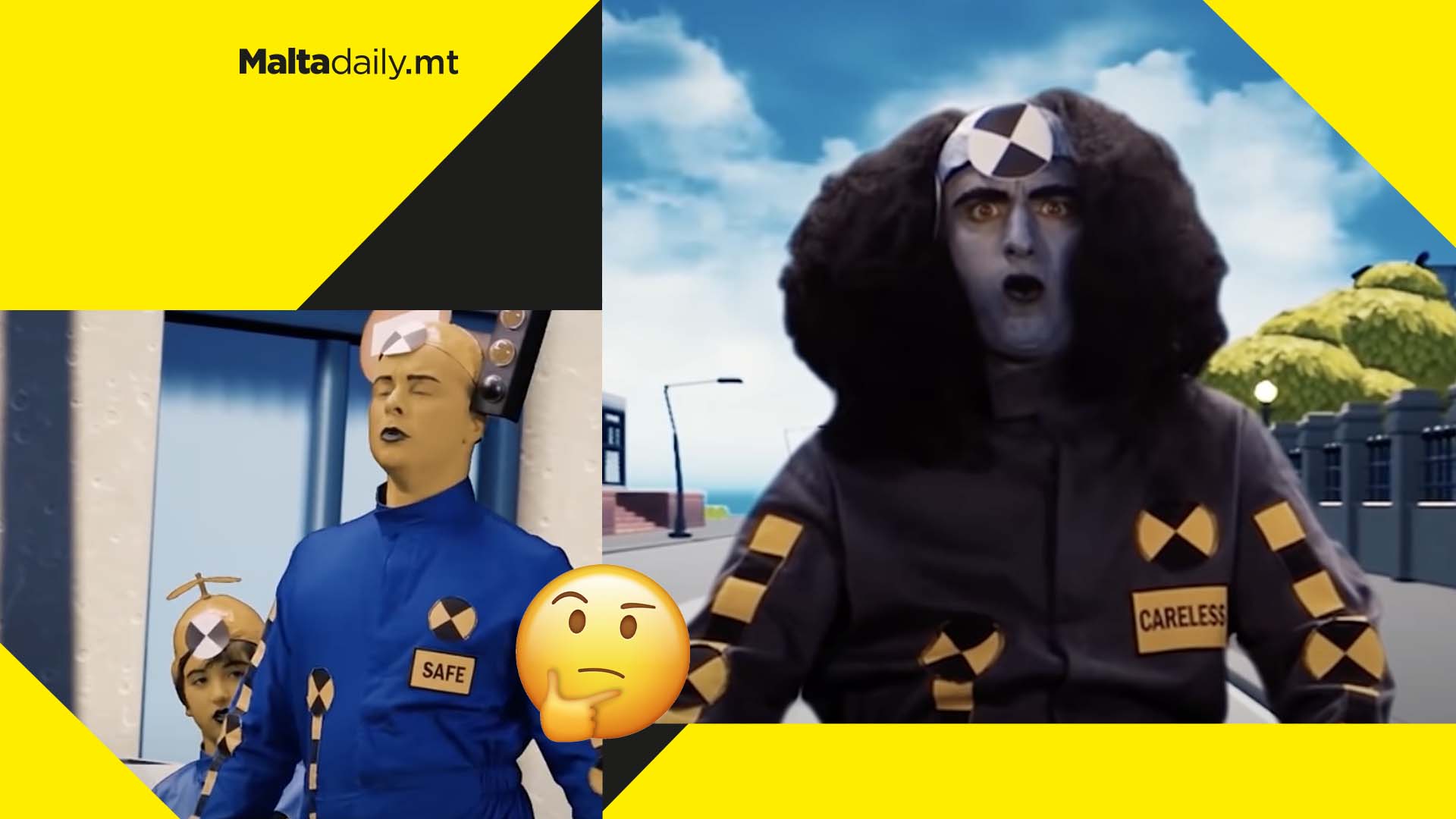 Local road safety advert featuring black face gets slammed as racist