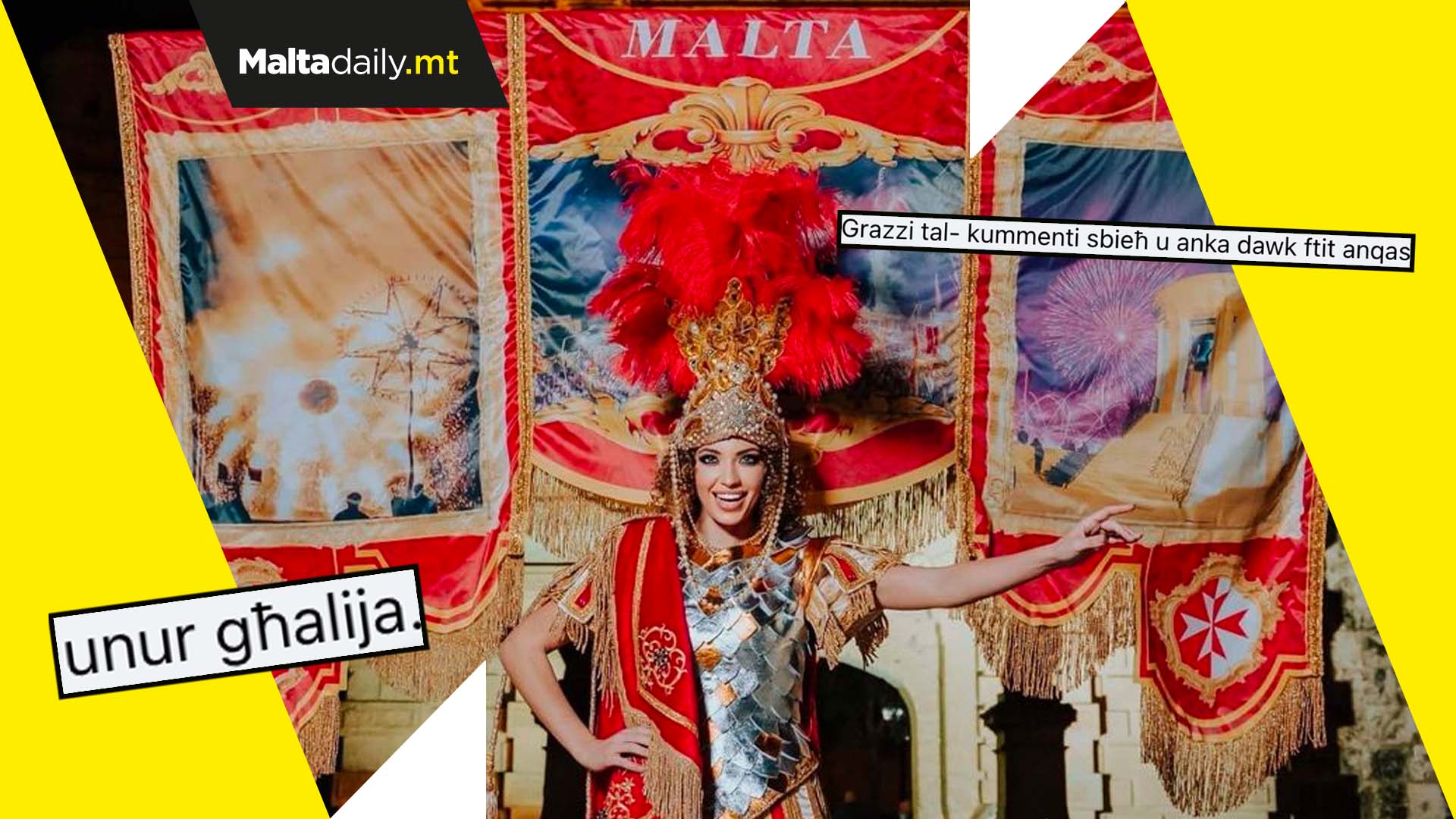 An honour to speak about Maltese culture - Jade Cini responds to costume criticism