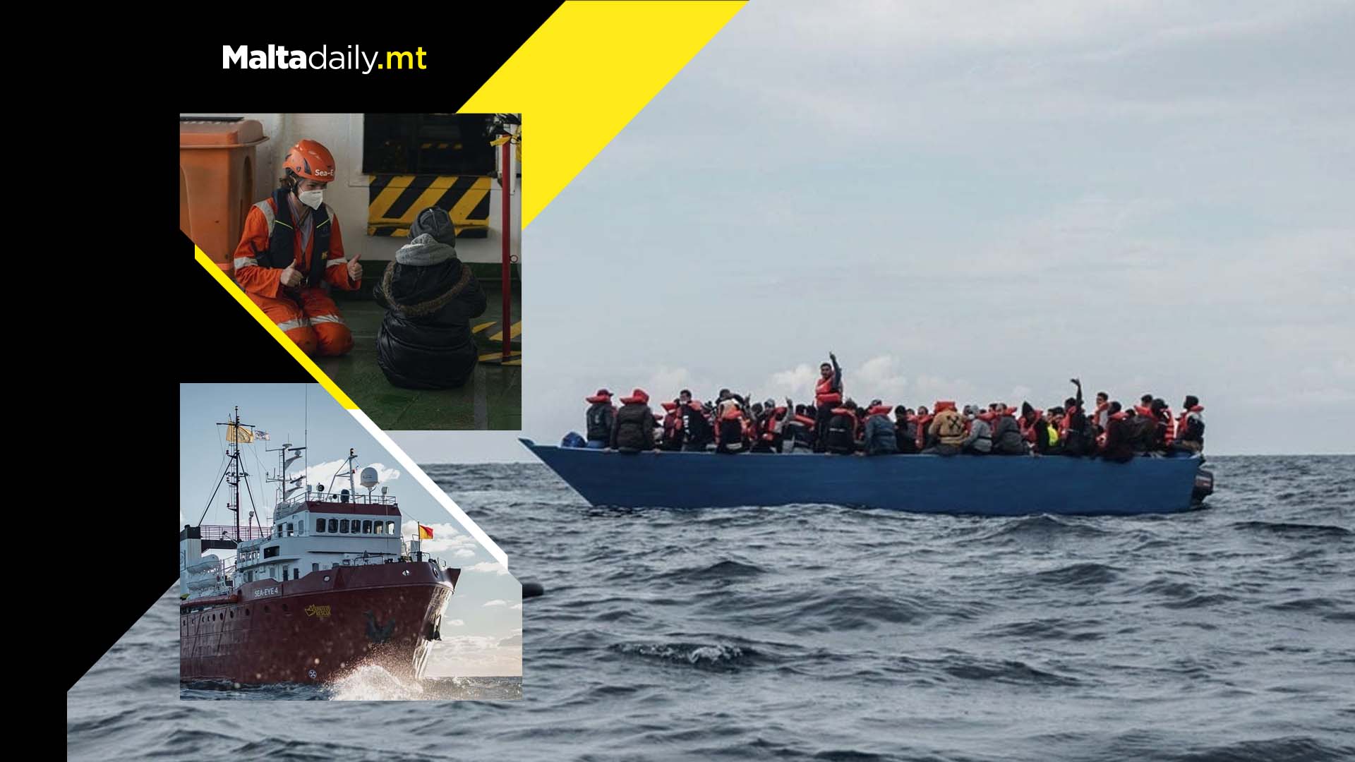 223 people stranded at sea as Malta denies Sea-Eye 4 access