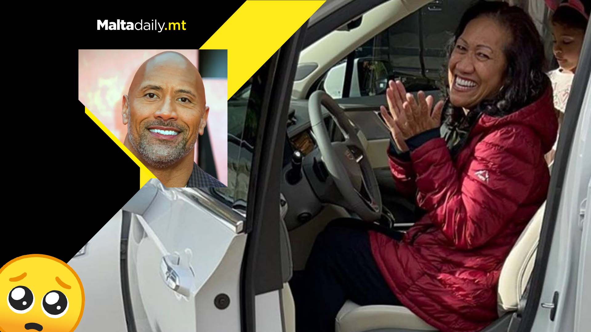 The Rock gifts his mother a brand new car for Christmas