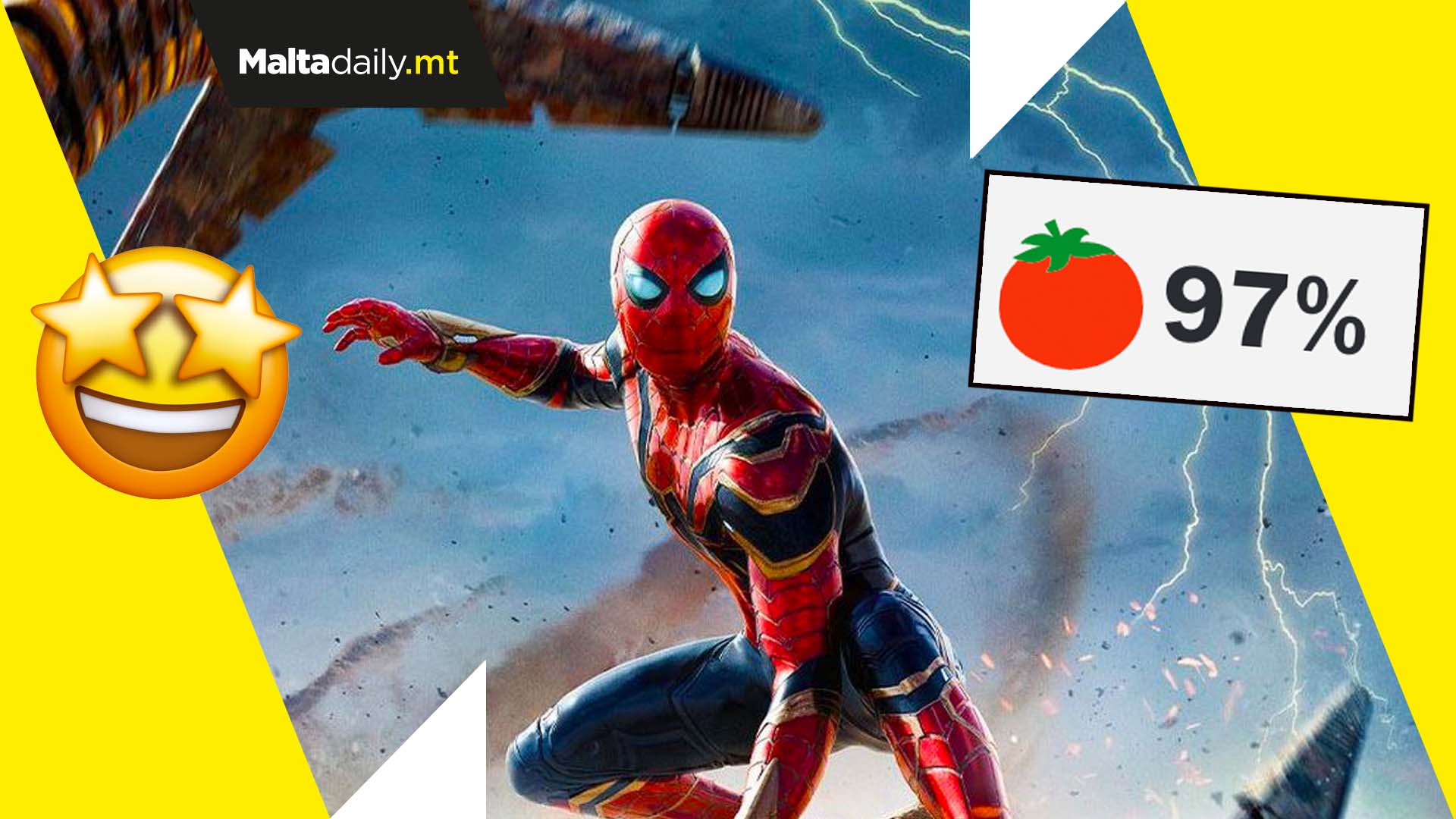 Spider-Man No Way Home gets almost perfect Rotten Tomatoes score