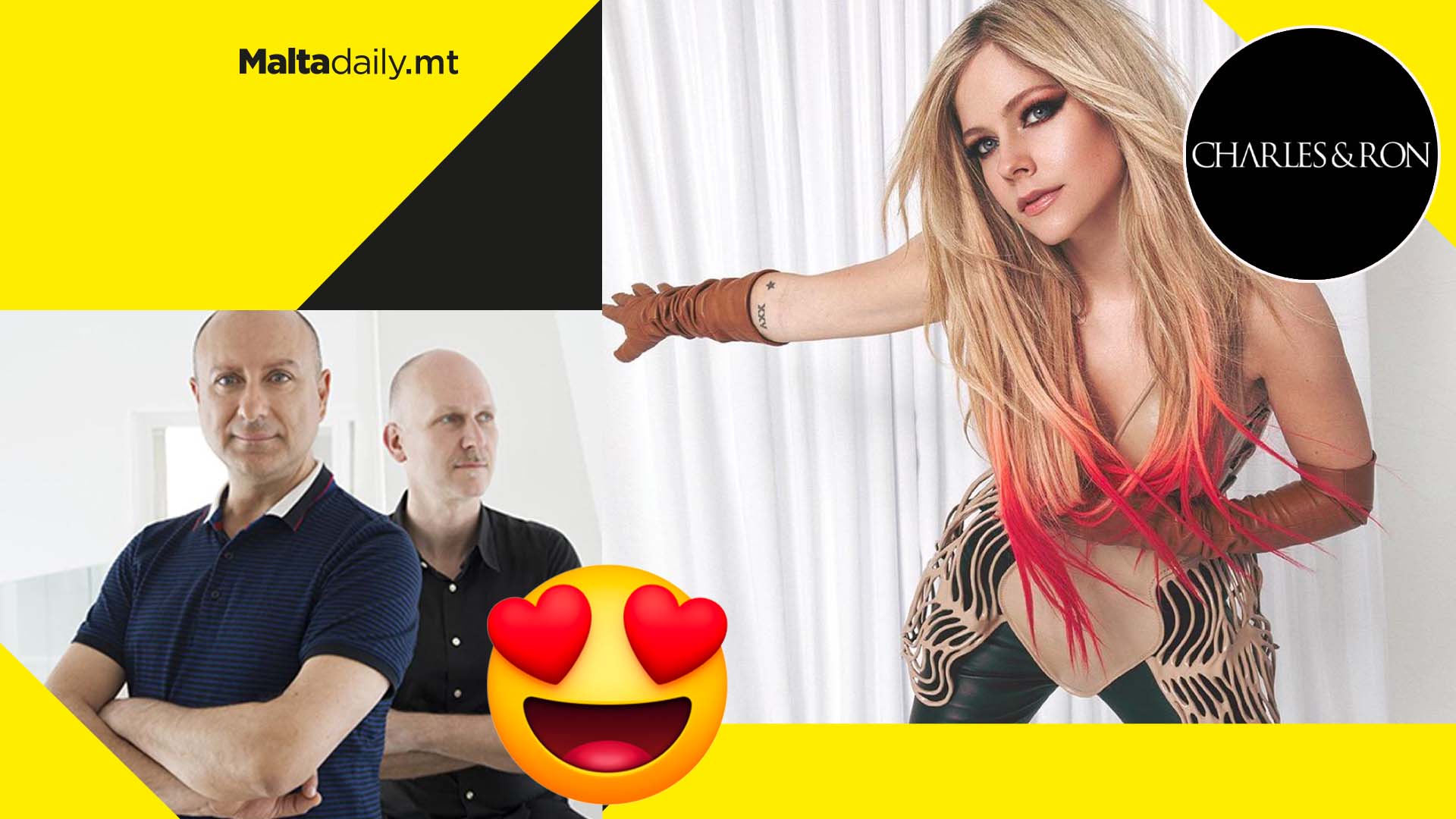 Avril Lavigne rocks Maltese Charles&Ron leather Carina Gloves