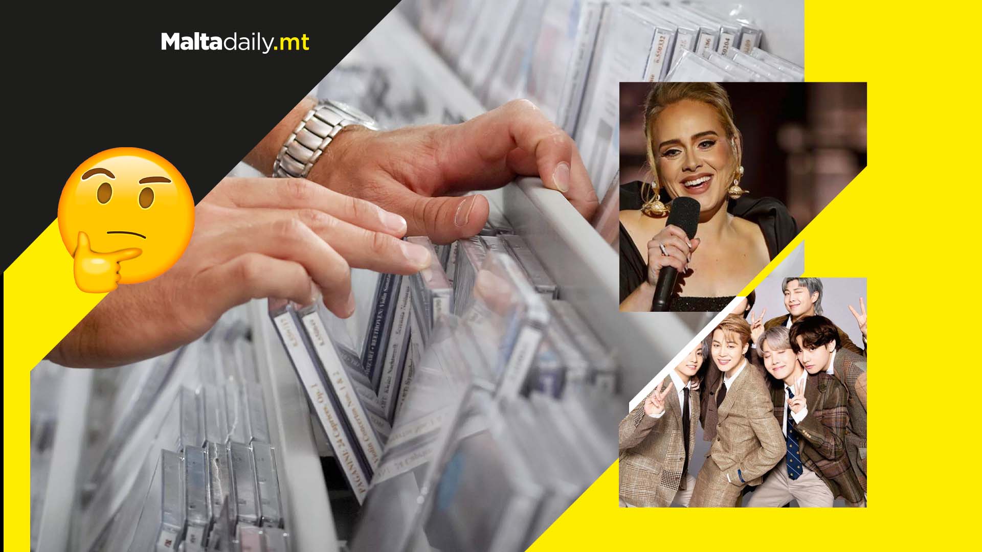 CD sales increase for the first time since 2004 with Adele at the top