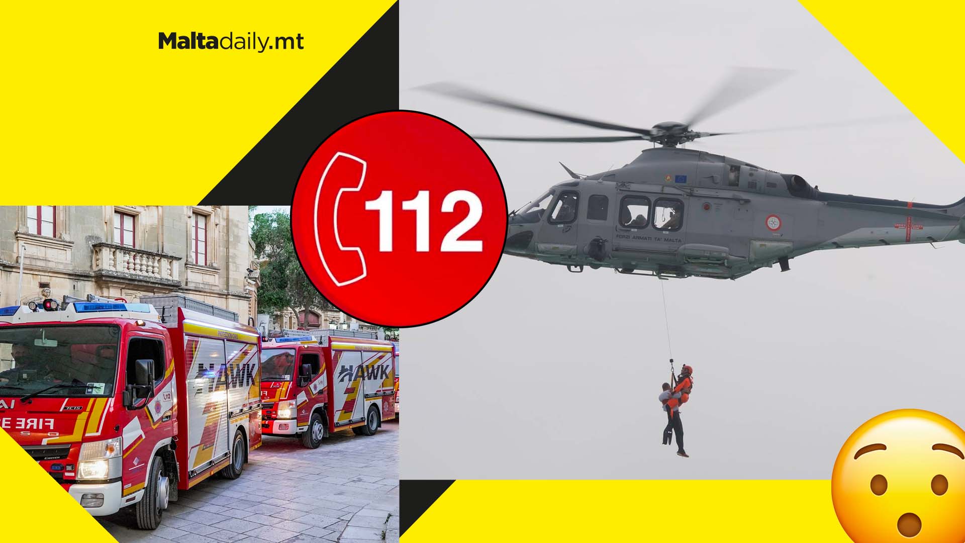 The 112 mobile app sends help directly to you in case of emergency