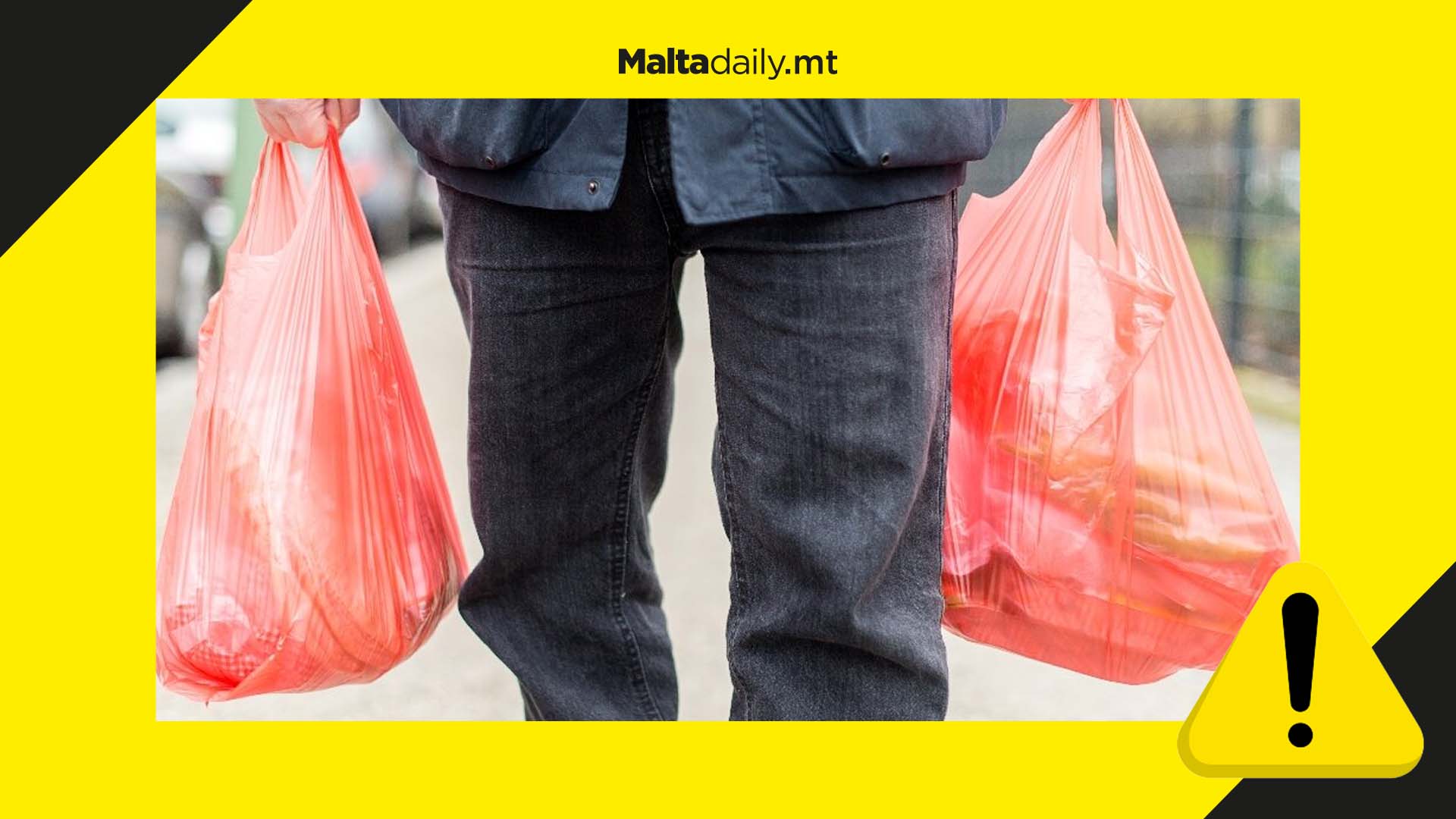 Giving out plastic shopping bags will result in fines