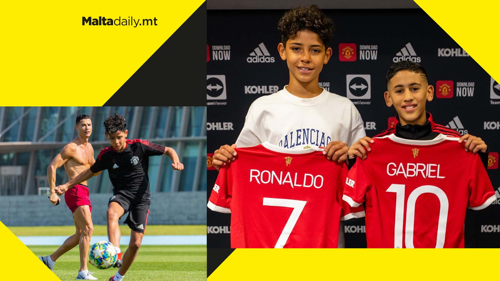 Cristiano Ronaldo Jr. officially signs with Manchester United