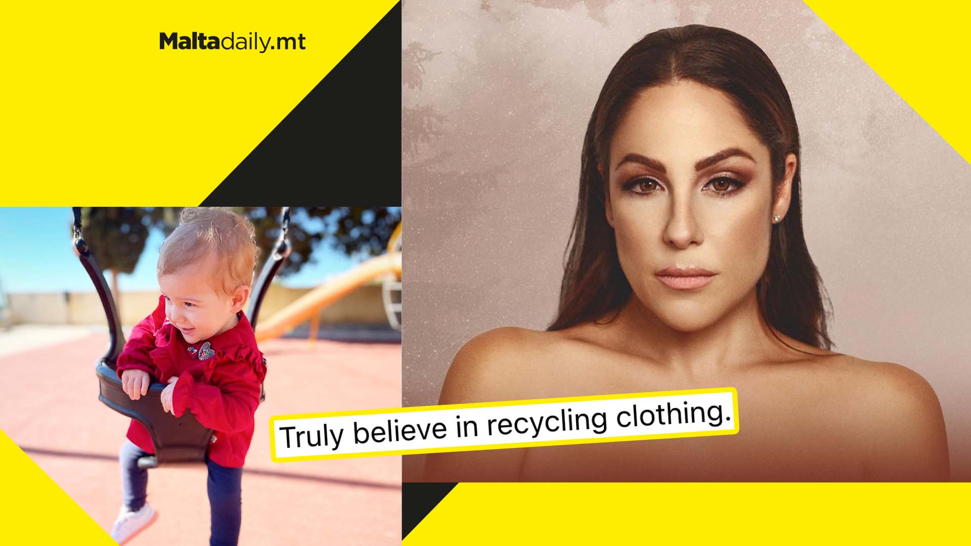 Ira Losco shares importance of recycled clothing in latest snap of daughter Gigi