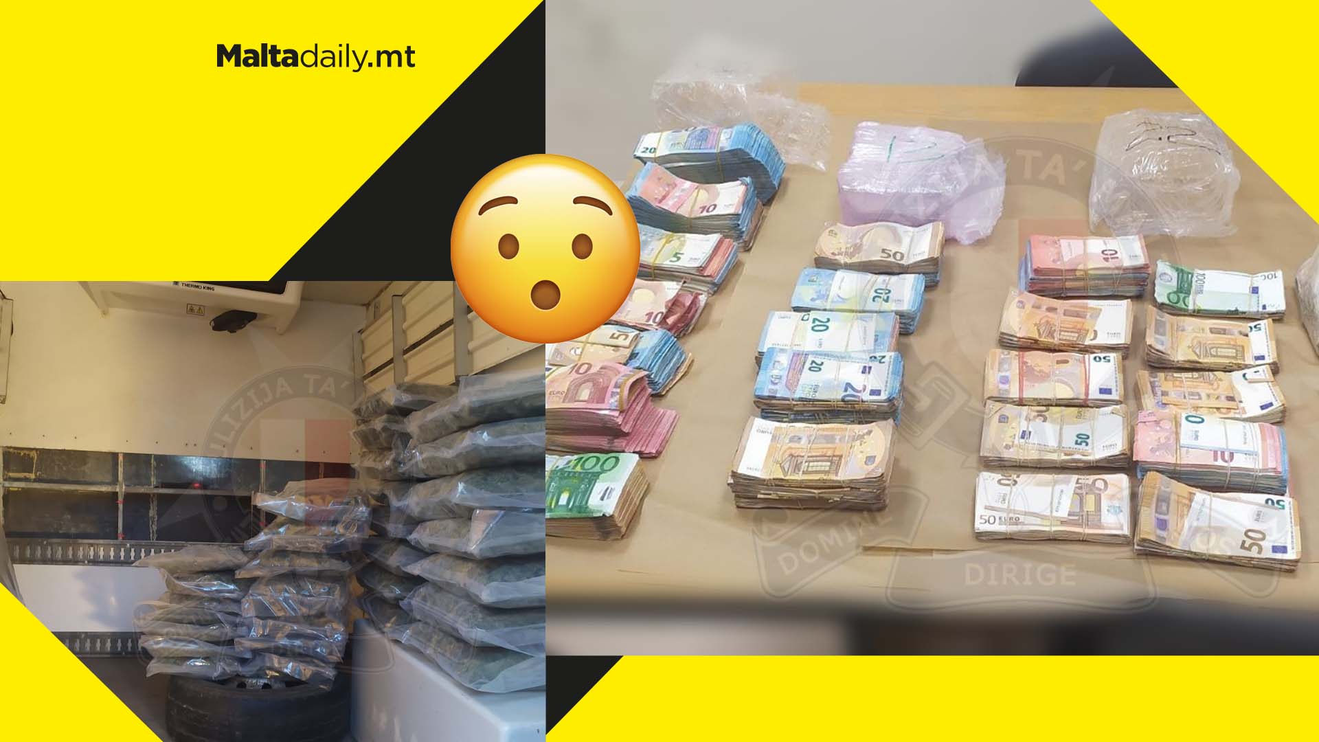 Two men arrested over massive 30kg drug bust