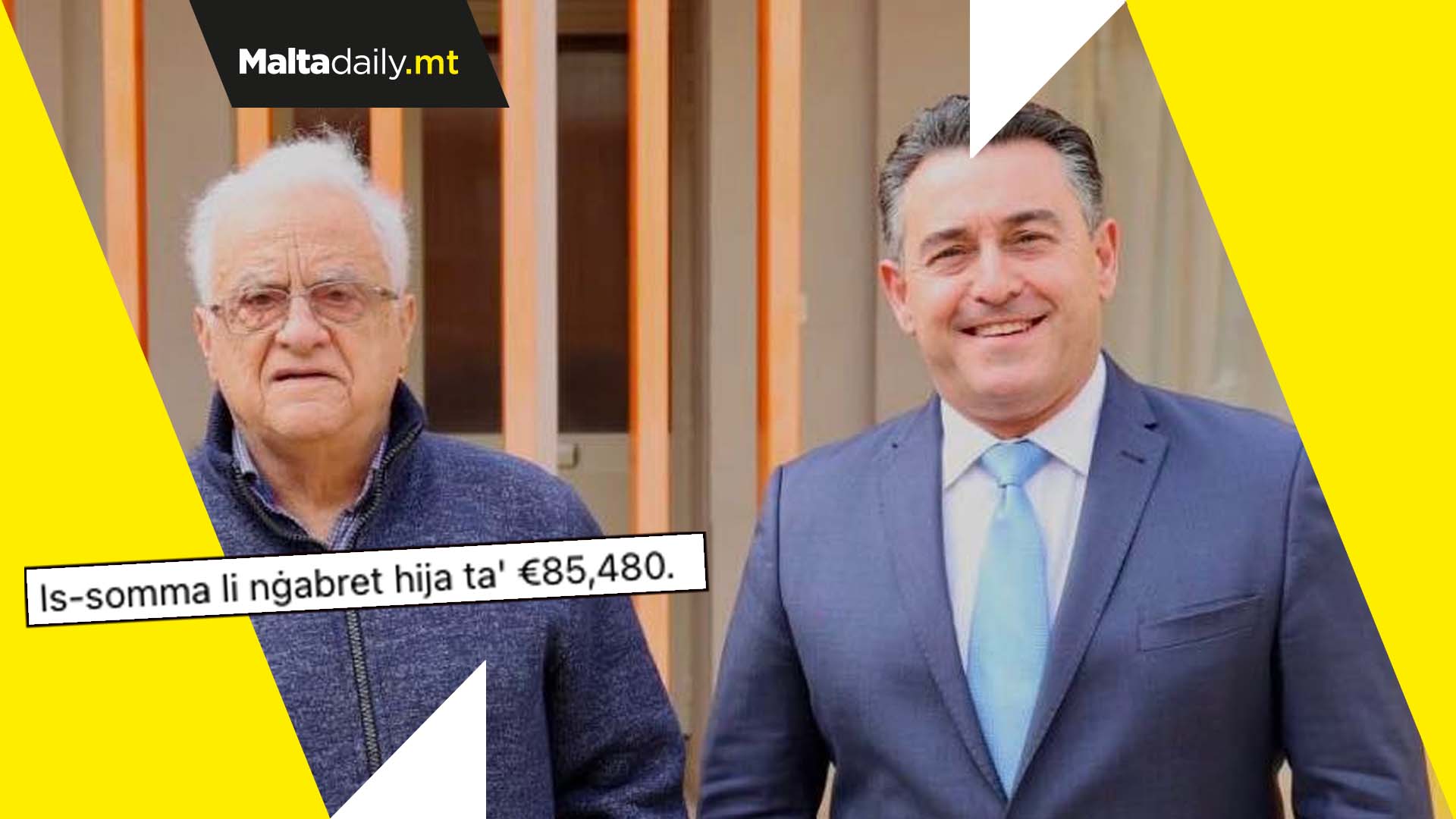 €85,480 collected during birthday telethon dedicated to Eddie Fenech Adami