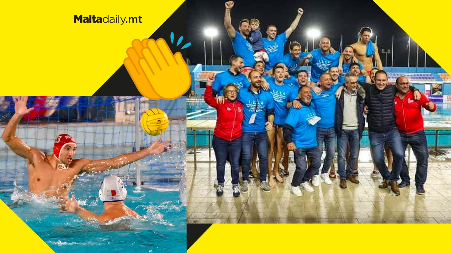 Malta’s waterpolo team in European finals again after beating Lithuania