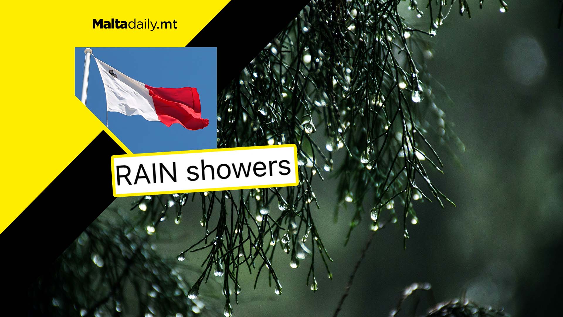 Rain showers and strong wings expected in Malta and Gozo on Sunday