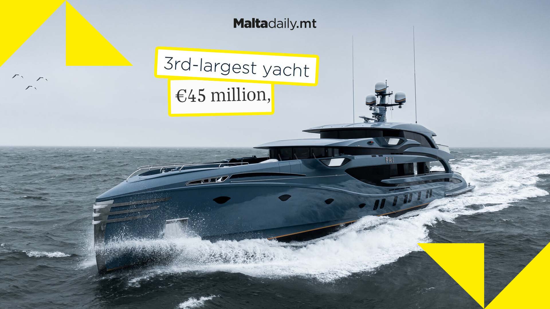 Malta-registered, Russian-owned superyacht worth €45 million seized in the UK