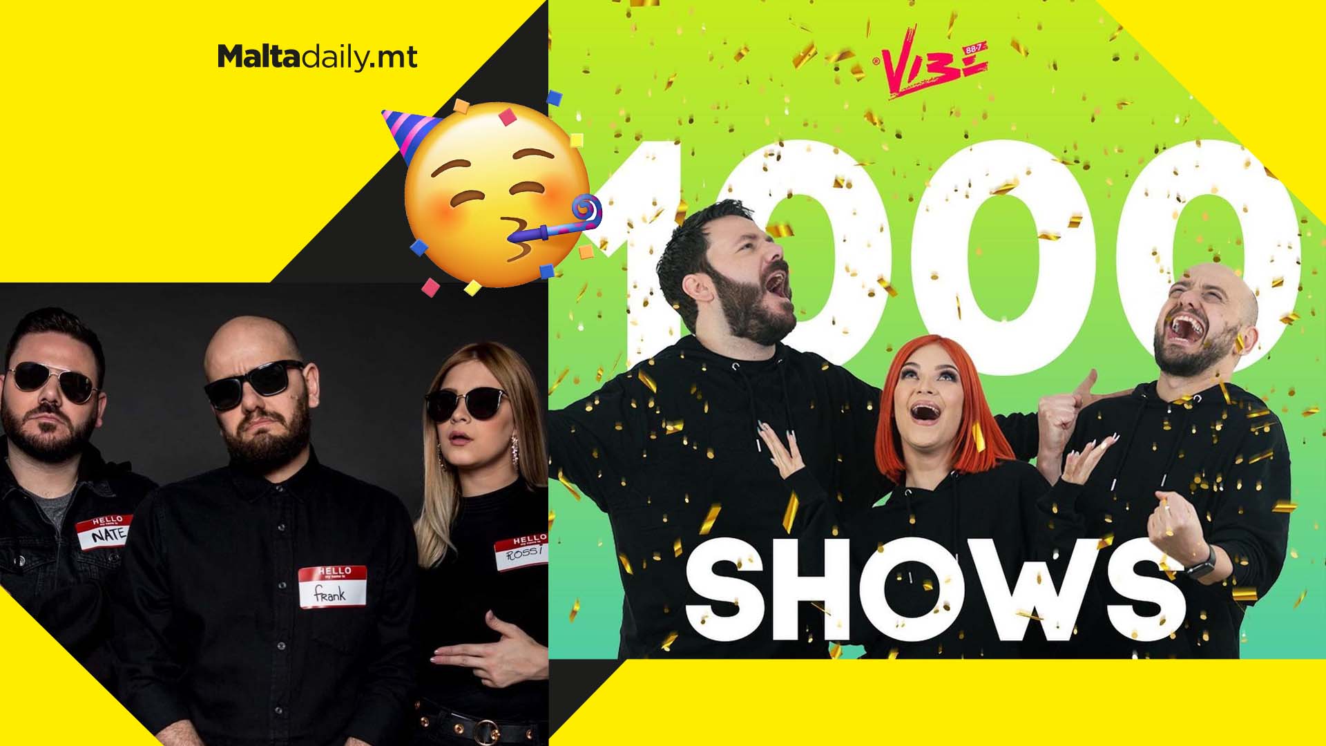 Nate, Frank & Rossi celebrate 1,000 shows at Vibe FM in major radio milestone