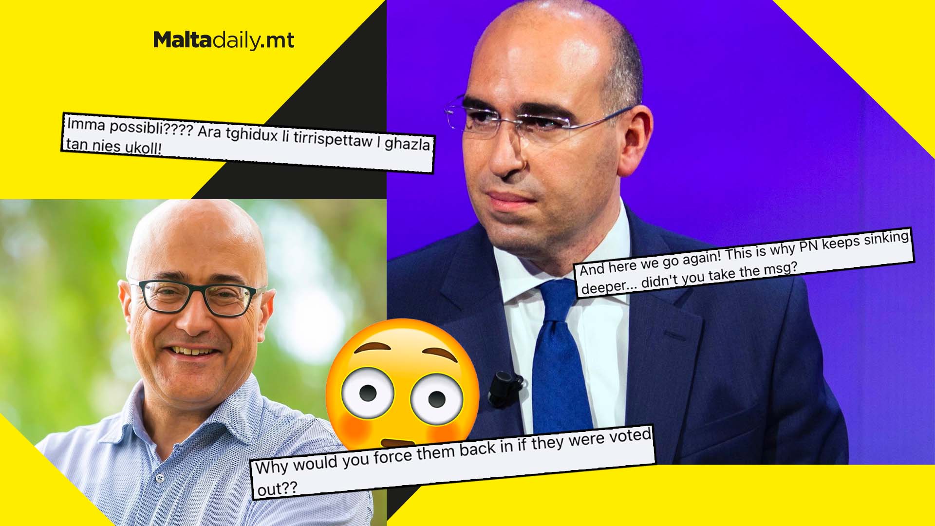 Public backlash as Azzopardi and Aquilina set to contest casual elections