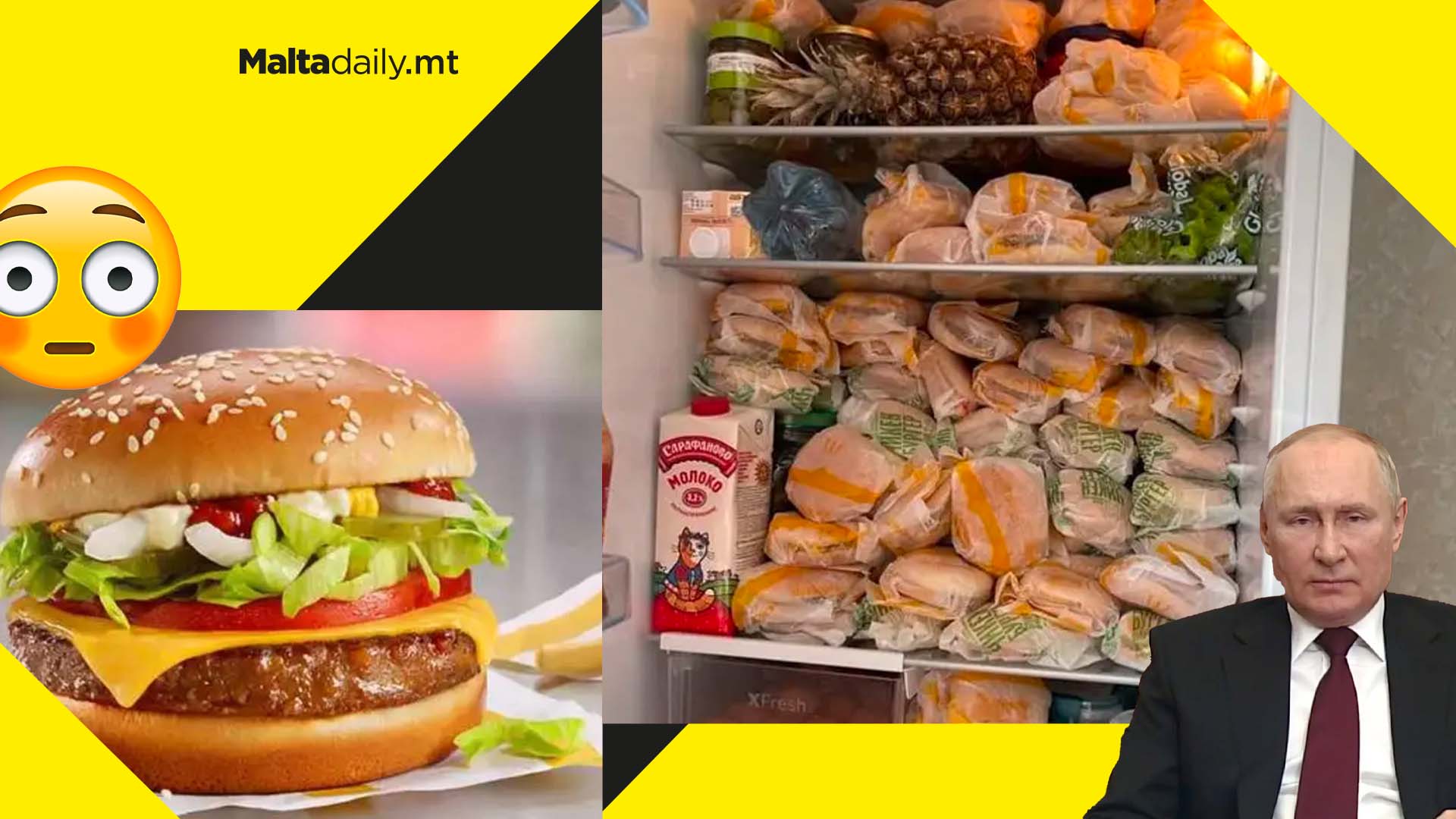 Man hoards McDonald’s burgers as company closes stores in Russia