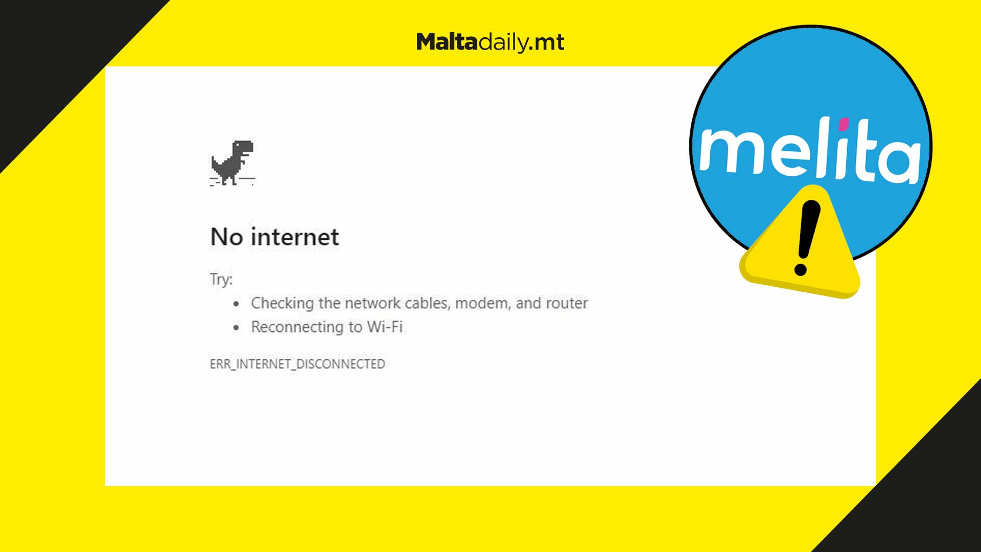 Melita fibre cable damage cuts internet service in south of Malta