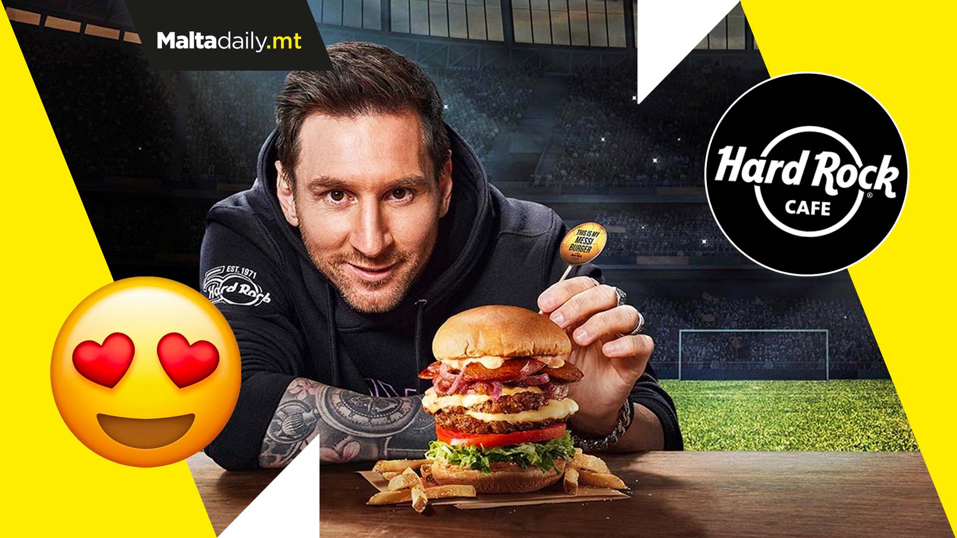 Hard Rock Cafe’s new burger is inspired by brand ambassador Lionel Messi