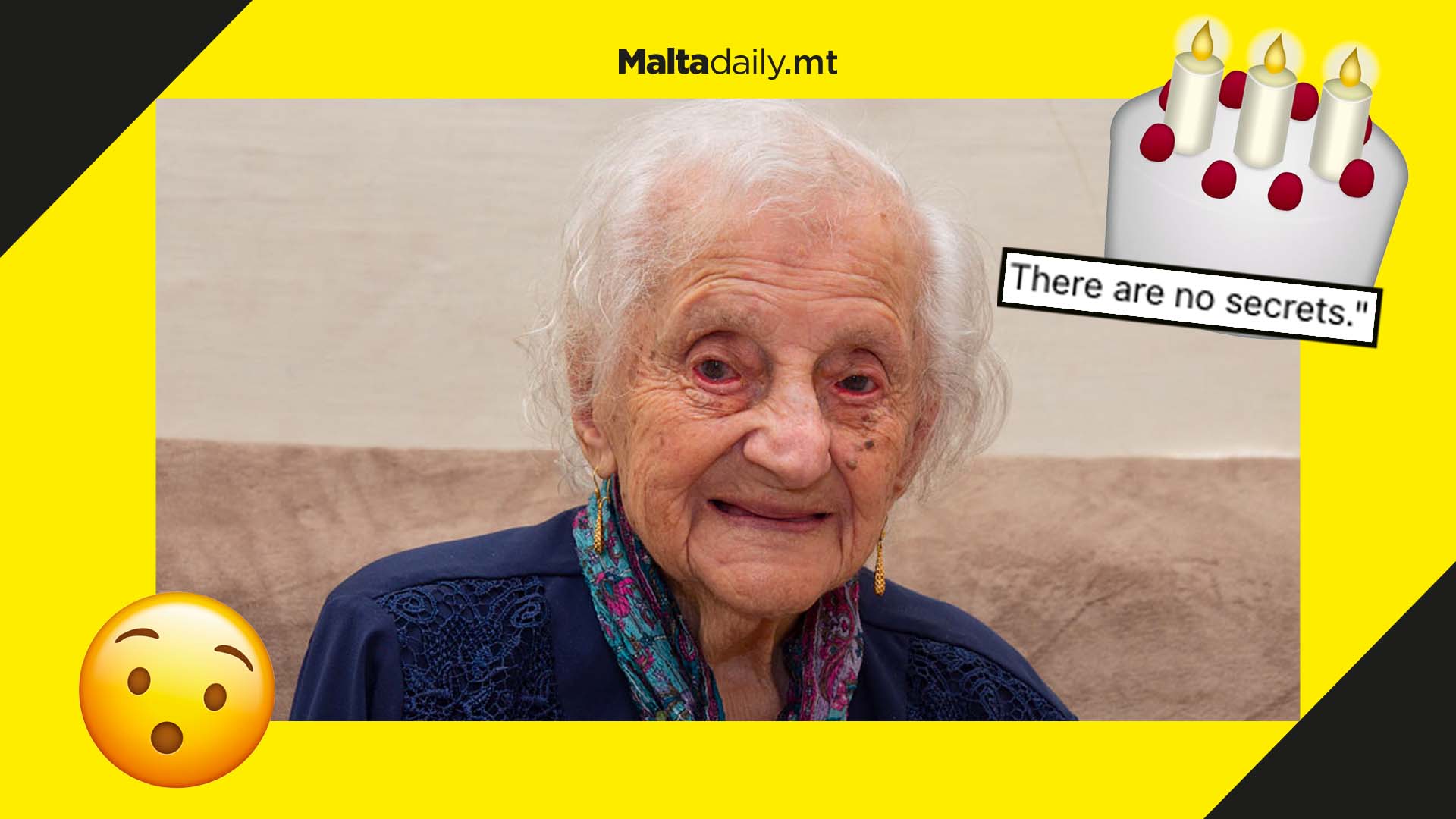 The oldest woman in Malta celebrates her 110th birthday