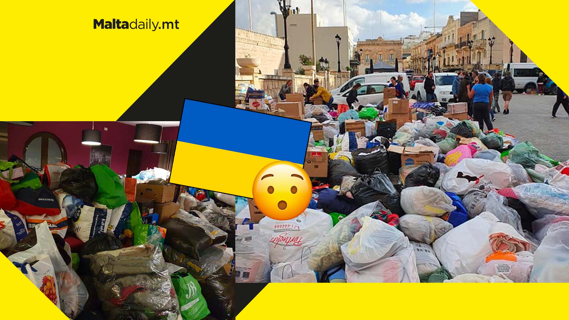 Over 14 tonnes of supplies collected in Mellieħa for Ukrainian refugees