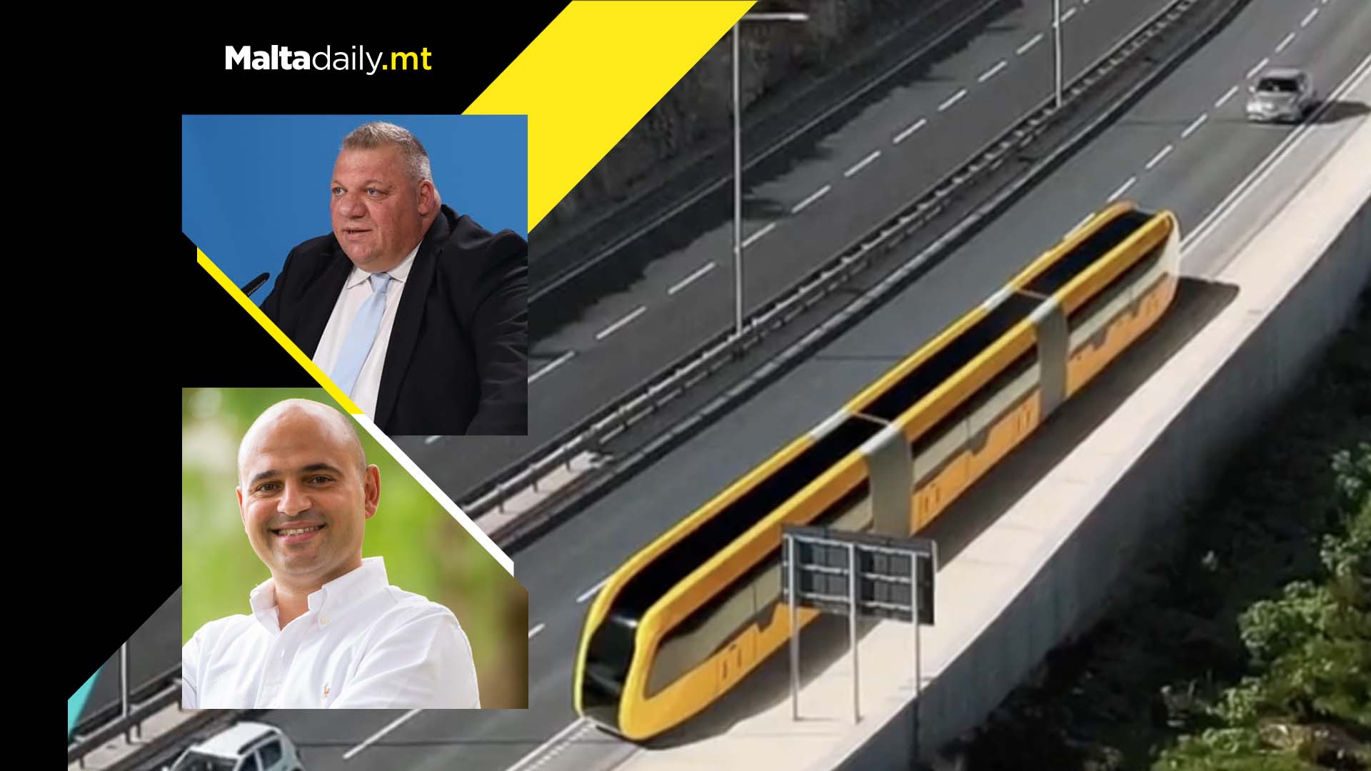 Contradicting claims by two PN candidates about trackless tram car lanes