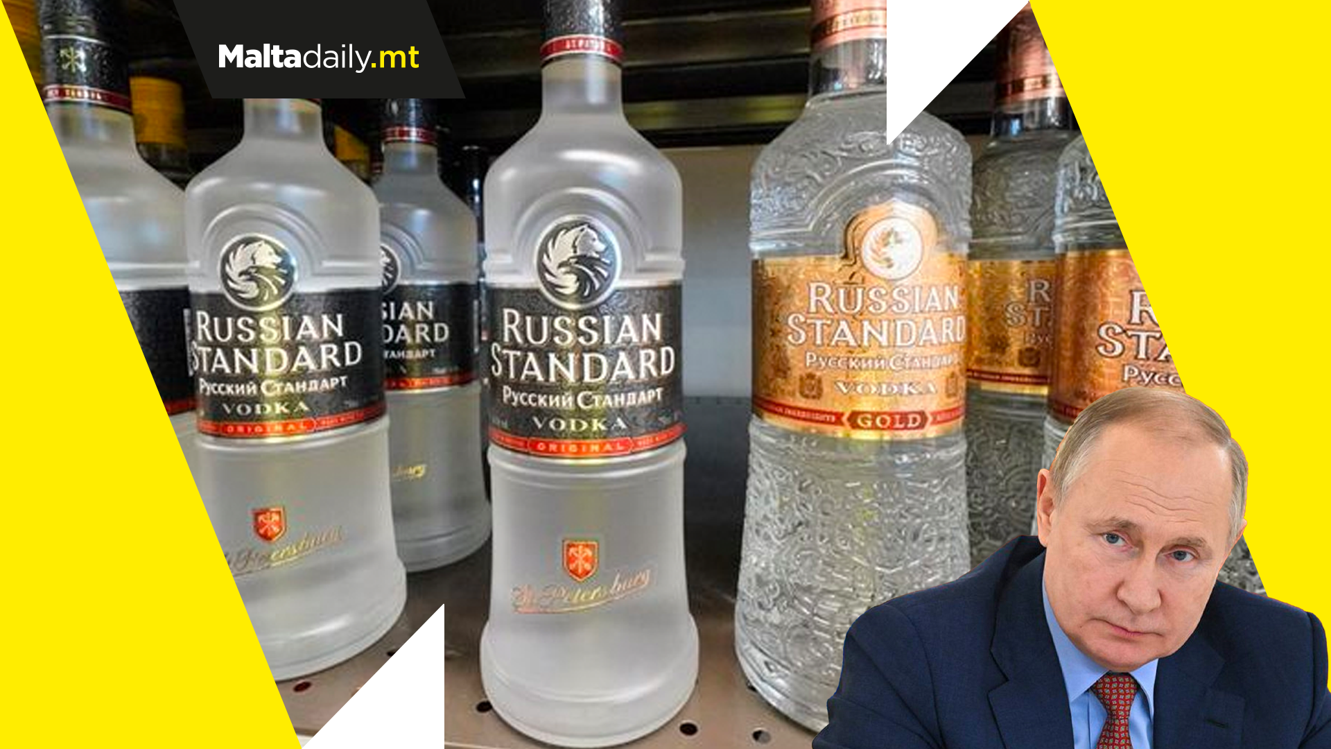 Supermarkets world-wide removing Russian vodka brands over invasion