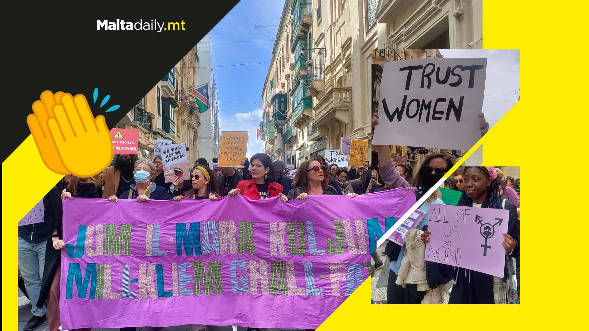Woman’s day everyday: hundreds demonstrate for women’s rights