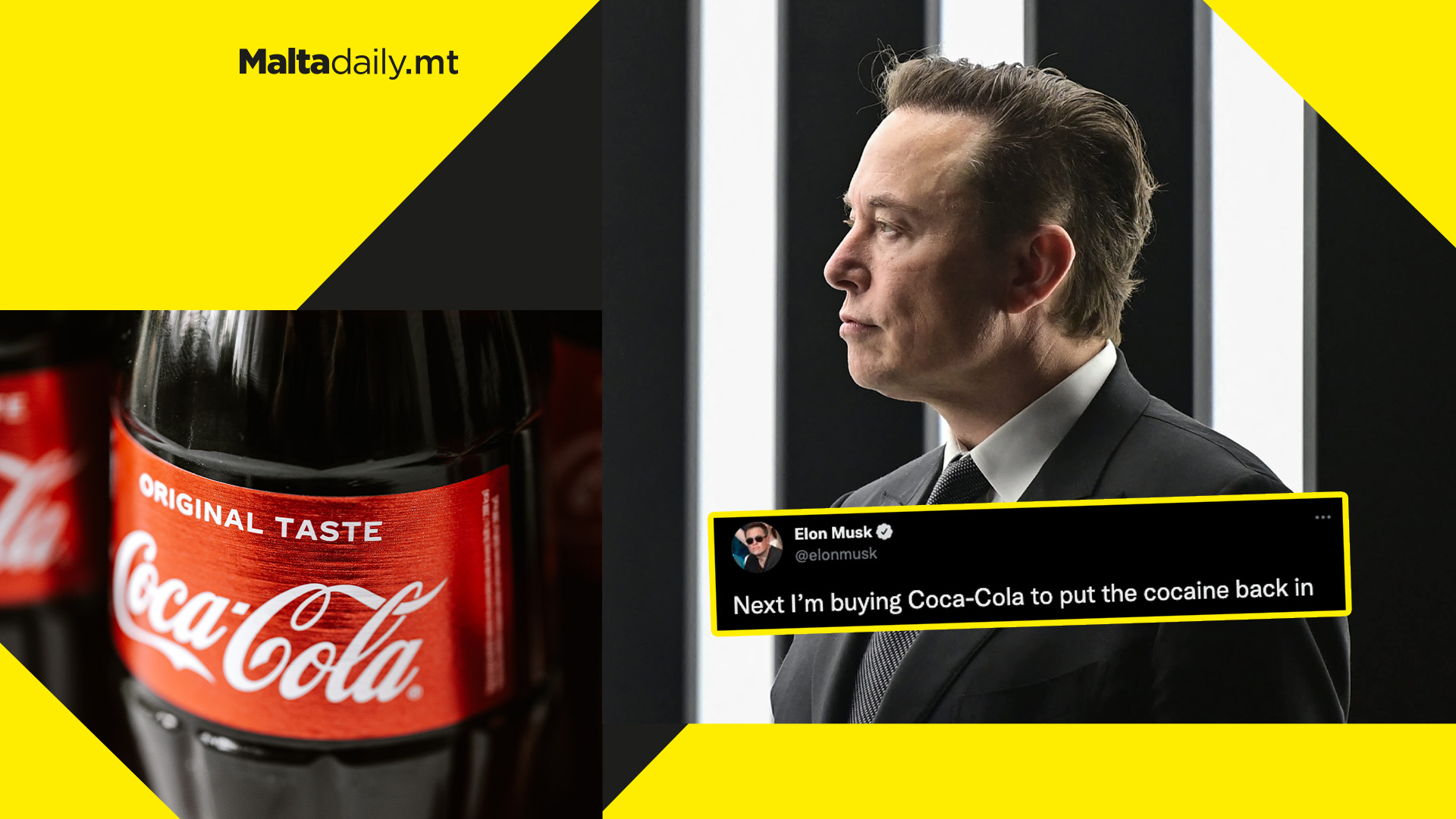 "Next I’m buying Coca-Cola to put the cocaine back in"; Elon Musk tweet goes viral