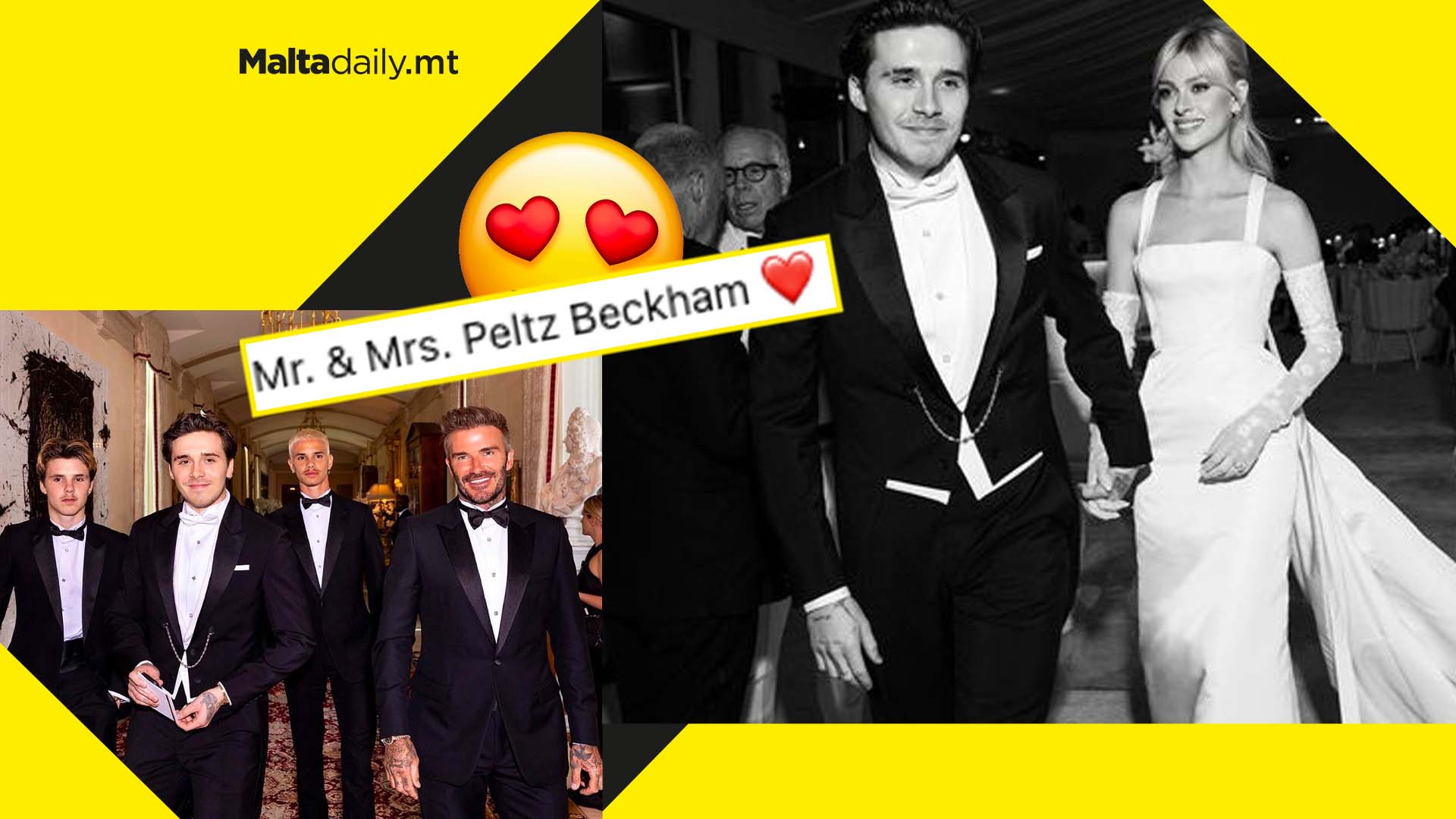 David Beckham’s eldest son Brooklyn just got married