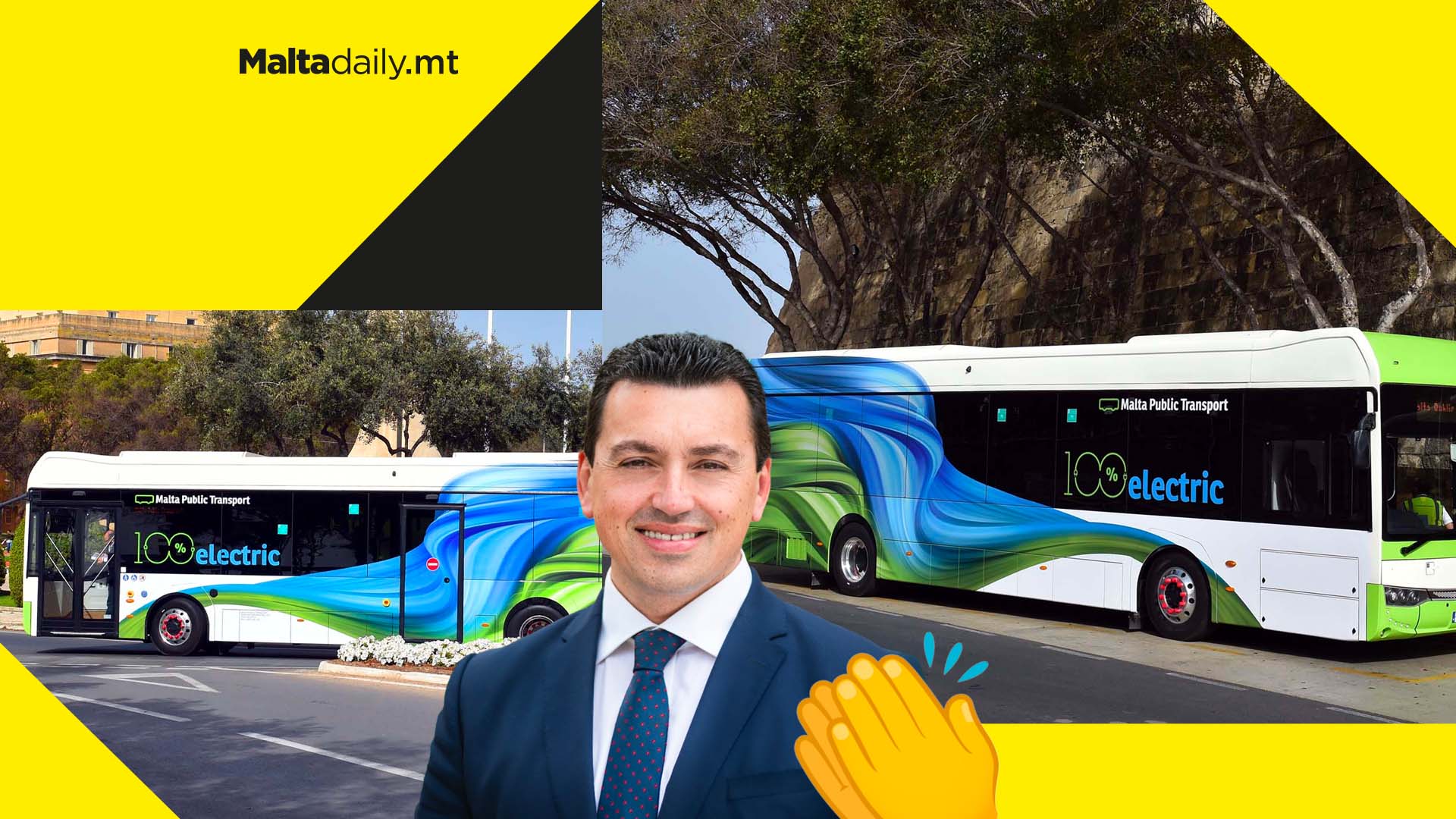 Two new electric buses join Malta’s public transport fleet