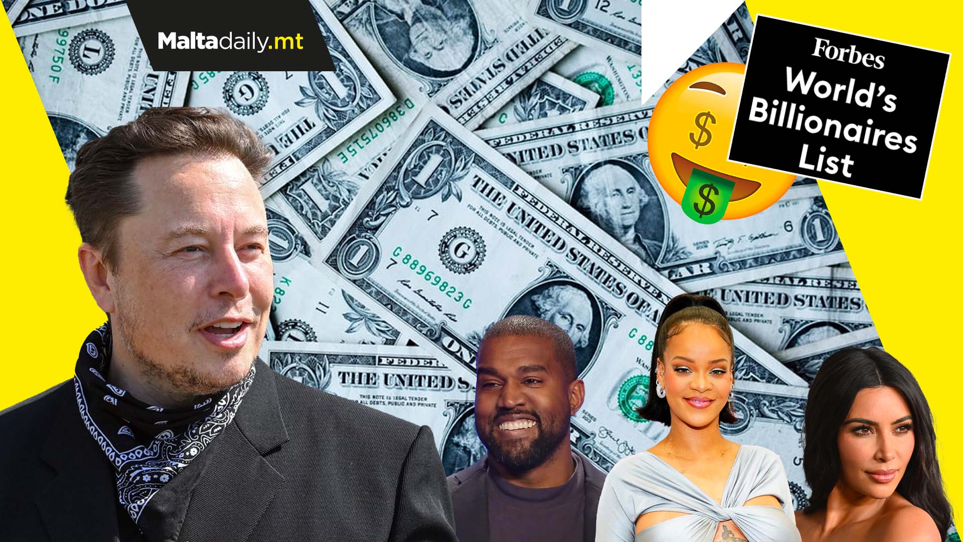 Forbes 2022 World Billionaire's List: Elon Musk and Rihanna